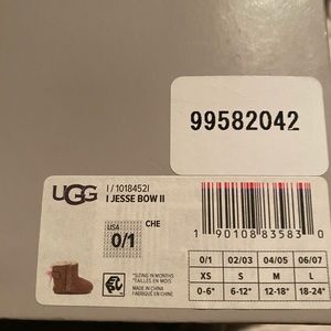 Infant girl ugg boots.